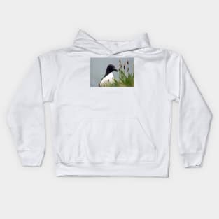 Razorbill on cliff top Kids Hoodie